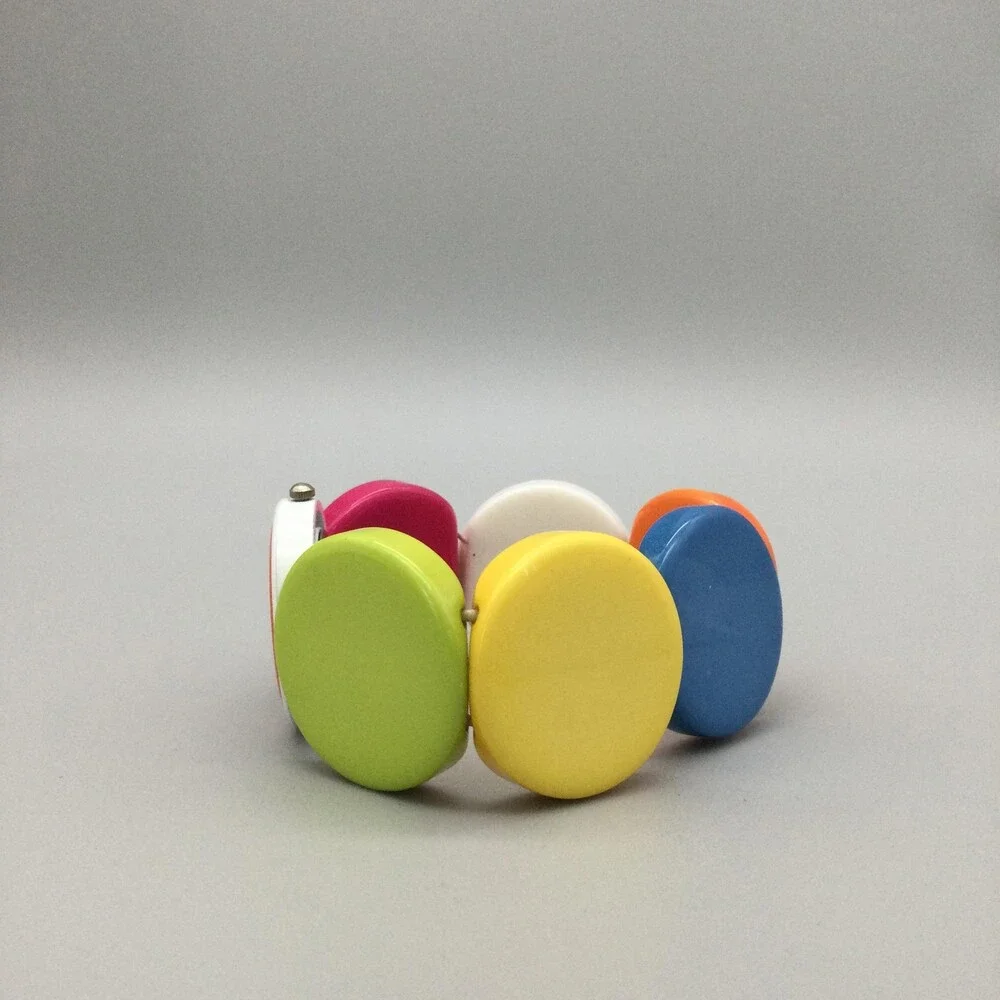 Perennial Womens Watch 32mm White Dial Multicolor Plastic Bracelet Round Quartz